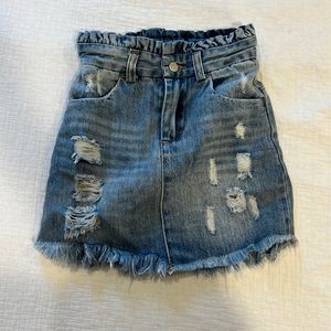 Girls small demon paperbag paper sack skirt